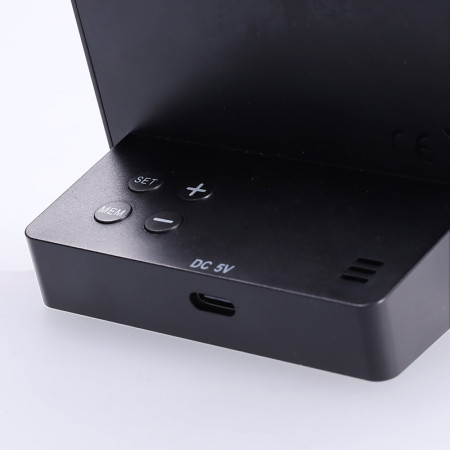 Teplomer bezdrôtový čierny SOLIGHT TE48B