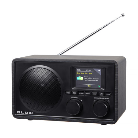 Rádio BLOW RK5 BT čierne s BLUETOOTH+USB+AUX a DAB+