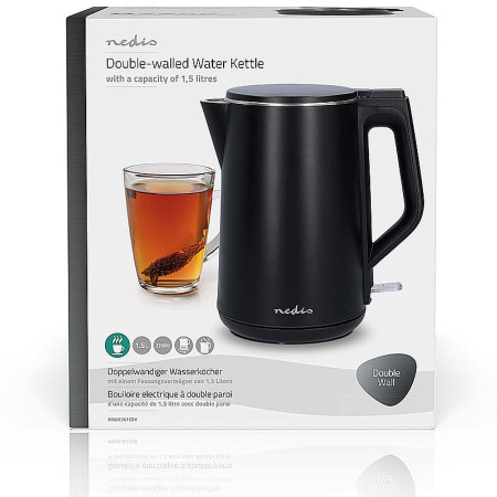 Kanvica rýchlovarná NEDIS KAWK361EBK čierna 1,5L 2200W STRIX