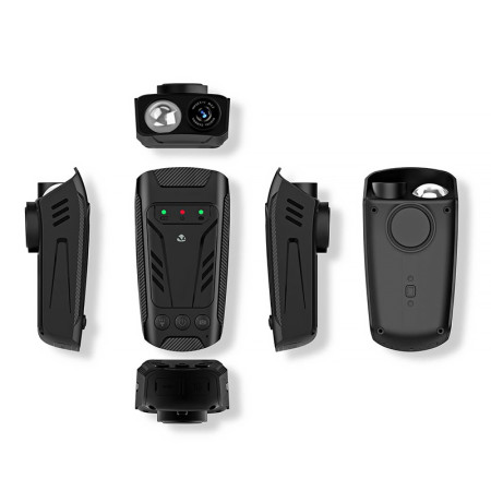 Cyklistická kamera NEDIS CCAM100BK 3v1 s LED svetlom a klaksónom