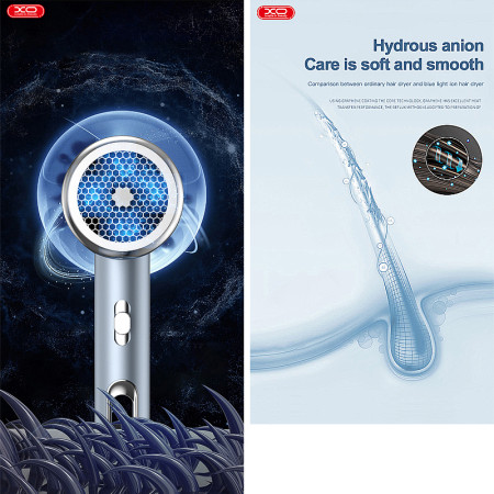 Sušič vlasov XO-CF2 modrý 1600W