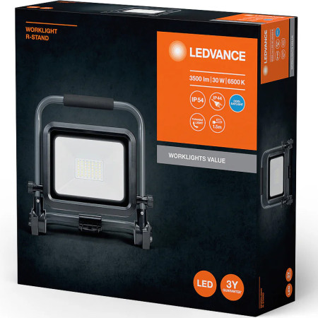 Reflektor montážny LED LEDVANCE WORKLIGHT VALUE R-STAND 30W/6500K (WM47)