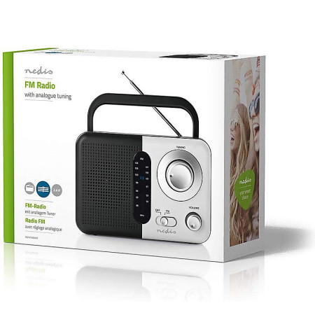 Rádio prenosné NEDIS RDFM1300WT