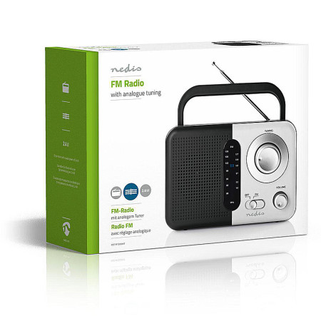 Rádio prenosné NEDIS RDFM1300WT