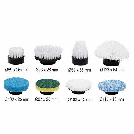 Elektrická čistiaca kefa HOME HGPB8 +8 leštiacich hlavíc