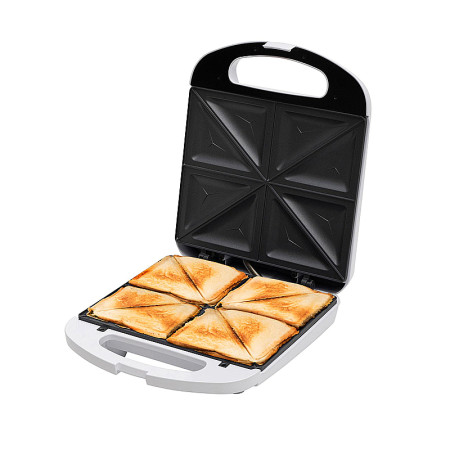 Sendvičovač HOME HGSZ48 biely 1200W XL (trojuholníky)