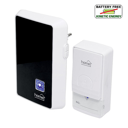 Zvonček bezdrôtový 230V 100m HOME DBK1010AC bez batérií čierny