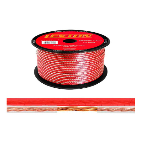 Reprokábel 2x0,35mm LEXTON LXK602 transparentný (KLS0,35T)
