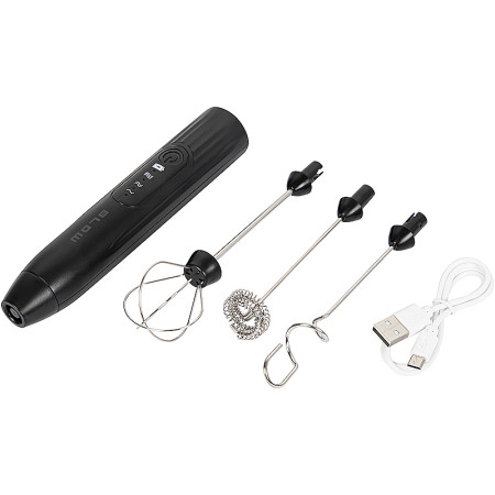 Napeňovač mlieka frapovač čierny BLOW 44-595 3v1 nabíjateľný