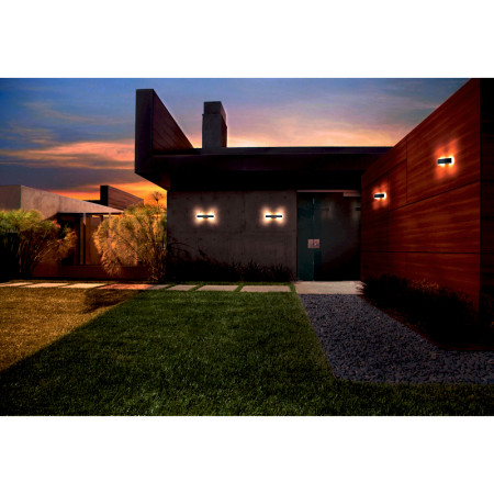 Vonkajšie nástenné svietidlo LED OSRAM ENDURA Style Bow Wall 7W 3000K Dark Grey