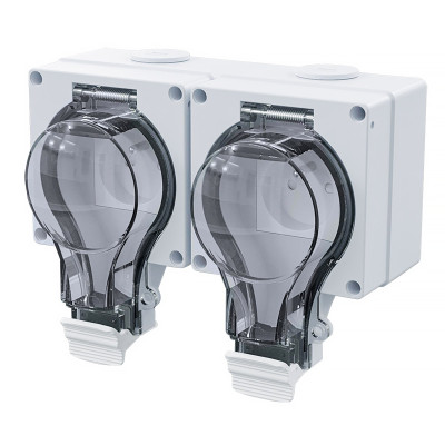 Dvojzásuvka VDT IP66 SOLIGHT 5B352