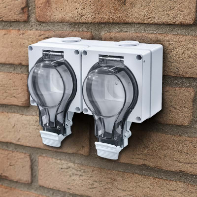 Dvojzásuvka VDT IP66 SOLIGHT 5B352