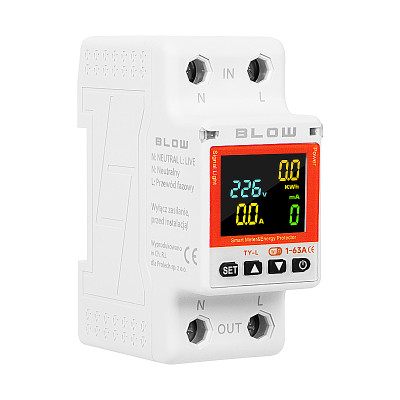 Elektromer 1-fázový digitálny SMART WIFI TUYA BLOW 72-106 63A