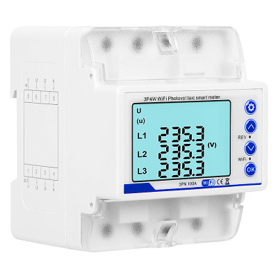 Elektromer 3-fázový digitálny SMART WIFI TUYA BLOW 72-107 100A