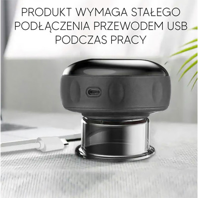 Elektrická masážna banka s LCD DS-A21 BLACK