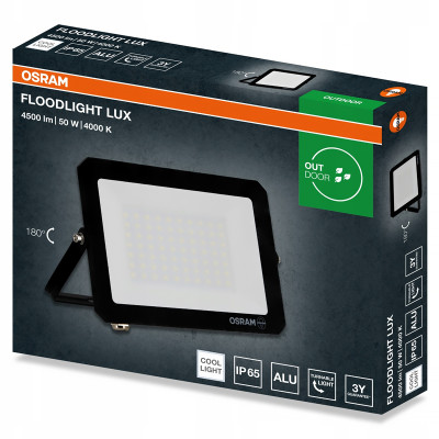 Reflektor LED 50W/4000K BK OSRAM FL LUX 50W/4000K BK 4500lm IP65