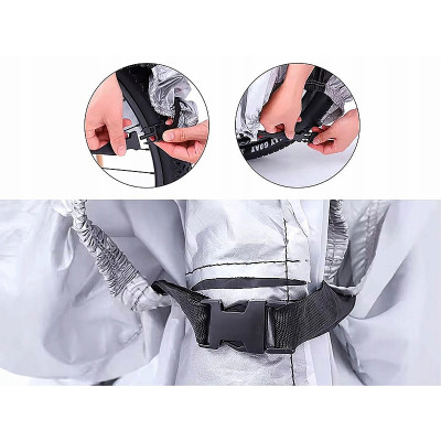 Plachta krycia na bicykel sivá (200x110cm) PKS-615