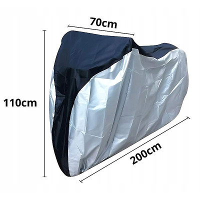 Plachta krycia na bicykel sivá (200x110cm) PKS-615