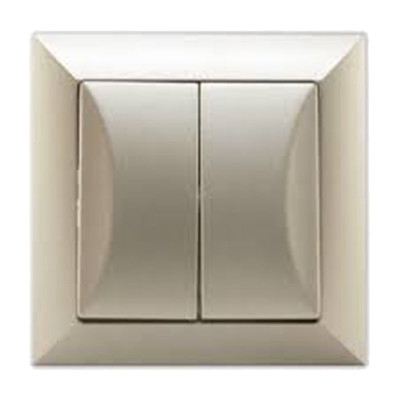 Vypínač jednopólový č.1+1 TIMEX WP-3Op Opal platina