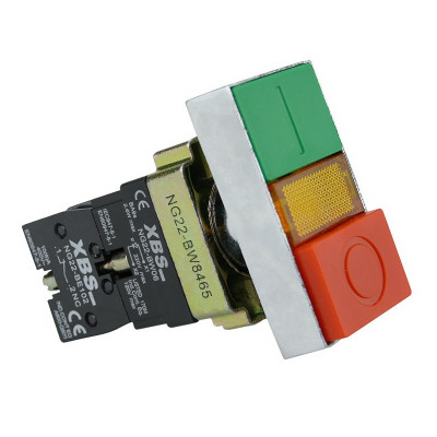 Tlačidlo dvojité červeno-zelené XBS NG22 -BW8465