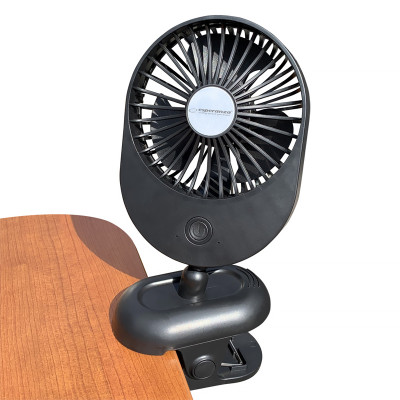 Ventilátor stolový 9cm na štipec ESPERANZA EHF103K Silene