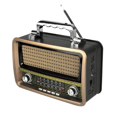 Rádio prenosné MEIER M-1919BT GOLD retro