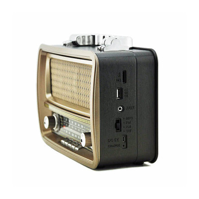 Rádio prenosné MEIER M-1919BT GOLD retro