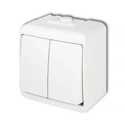 Vypínač č.5 IP54 KARLIK Junior biely