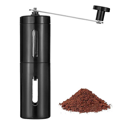 Mlynček na kávu mechanický čierny