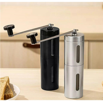 Mlynček na kávu mechanický čierny