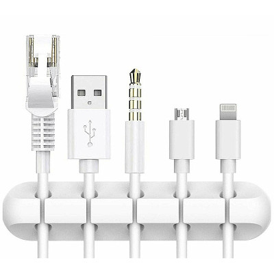 Káblový manažment na uchytenie káblov biely KM-5W