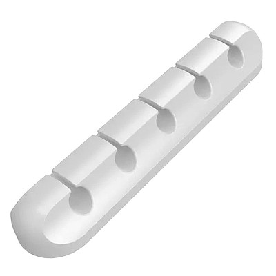 Káblový manažment na uchytenie káblov biely KM-5W