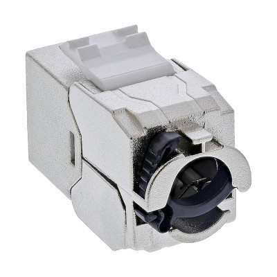 Káblová dátová zásuvka 1xRJ45 STP Cat.6A 10Gbit/s kovová SOLEX RJ10 Keystone