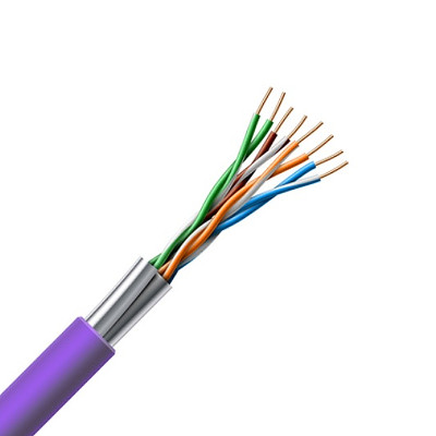 Kábel FTP DROT CAT.5e SOLARIX SXKD-5E-FTP-LSOH fialový nehorľavý