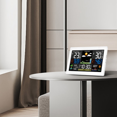 Meteostanica bezdrôtová farebná SOLIGHT TE81W-XL biela