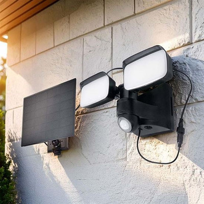 Reflektor LED so solárnym panelom+PIR 9W 850lm 4000K SOLIGHT WO7203