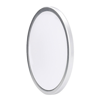 Stropnica LED IP54 220mm 18W 3-6000K 3CCT 1620lm okrúhla strieborná SOLIGHT WO825 Acate