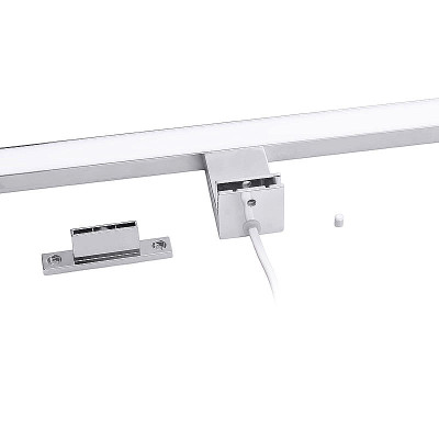 Svietidlo kúpeľňové LED nad zrkadlo 7W 4000K IP44 strieborné 455lm 40cm 3v1 SOLIGHT WO827-CR