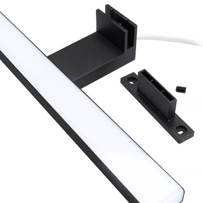 Svietidlo kúpeľňové LED nad zrkadlo 12W 4000K IP44 čierne 780lm 60cm 3v1 SOLIGHT WO828-BLK