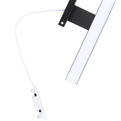 Svietidlo kúpeľňové LED nad zrkadlo 12W 4000K IP44 čierne 780lm 60cm 3v1 SOLIGHT WO828-BLK