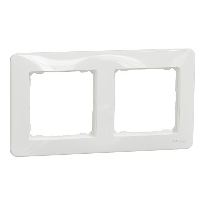 Dvojrámček SCHNEIDER SEDNA SDD311802 biely