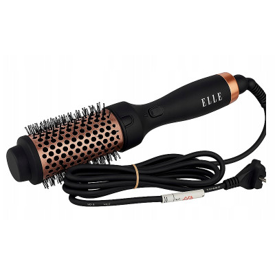 Kulma na vlasy kefa na kučery ELLE Hot Hair Curler Brush čierna 60W