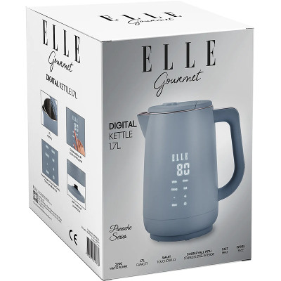 Kanvica rýchlovarná ELLE EKWKP101BUEU Digitouch nebeská-modrá 1,7L 2200W