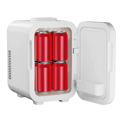 Mini chladnička na kozmetiku so zrkadlom ELLE ESDAFX08WHEU biela 8L