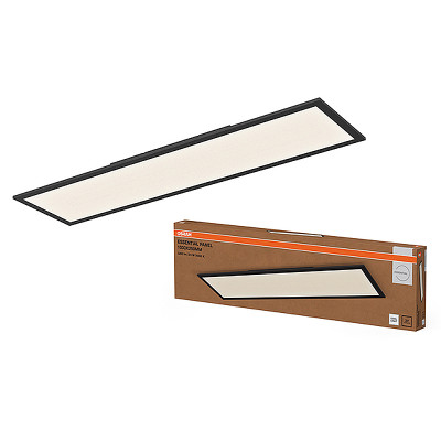 Svietidlo LED PANEL OSRAM ESSENTIAL PANEL RECTANGULAR 24W 4000K 3200lm 100x25cm na povrch BLACK