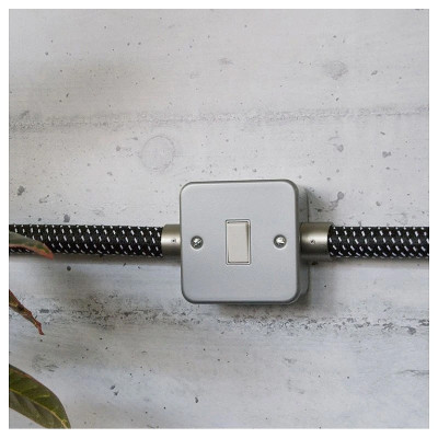 Vypínač na povrch kovový Creative Tube - CTBOX-1SW