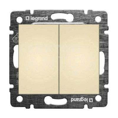 Vypínač č.5B (6+6) LEGRAND VALENA 774308 béžový