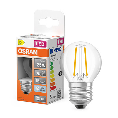 Žiarovka OSRAM LED SCLP25 E27 1,8w/840 ilumka FILAMENT 250lm
