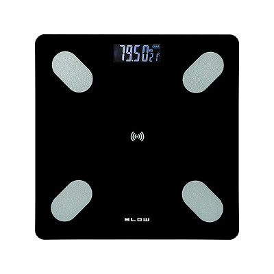 Váha osobná digitálna BLOW 44-092 Black BLUETOOTH (merá tuk,vodu,svaly)