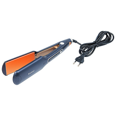 Žehlička na vlasy KEMEI KM-740 modro-sivá 40W